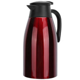 2L Insulation Pot Stainless Steel Vacuum Thermal Kettle Jug for Home Office TravelRed