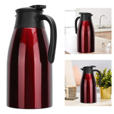 2L Insulation Pot Stainless Steel Vacuum Thermal Kettle Jug for Home Office TravelRed - Extra Image