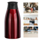2L Insulation Pot Stainless Steel Vacuum Thermal Kettle Jug for Home Office TravelRed