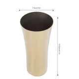 Stainless Steel Decorative Water Cup Beer Cold Drink Juice Mug Home Restaurant DecorGold 395ml
