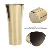 Stainless Steel Decorative Water Cup Beer Cold Drink Juice Mug Home Restaurant DecorGold 395ml - Extra Image