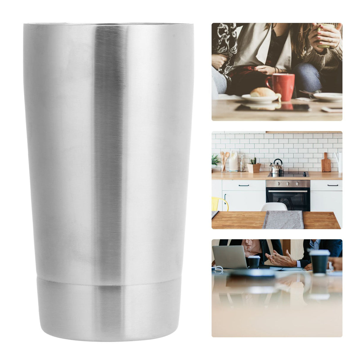 Coffee Mug Portable 304 Stainless Steel Drinking Cup for Picnic Barbecue Mountain Climbing
