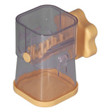 Manual Nut Chopper Effortless Easy to Clean Hand Crank Nut Grinder for Almonds Hazelnuts PecansYellow - Front View