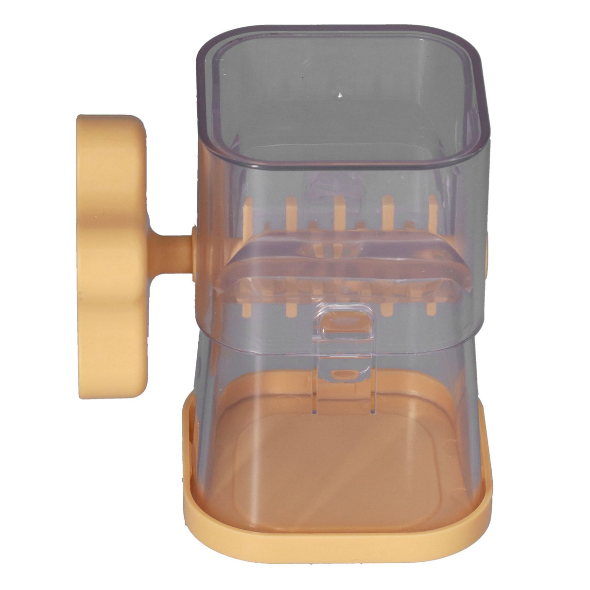 Manual Nut Chopper Effortless Easy to Clean Hand Crank Nut Grinder for Almonds Hazelnuts PecansYellow