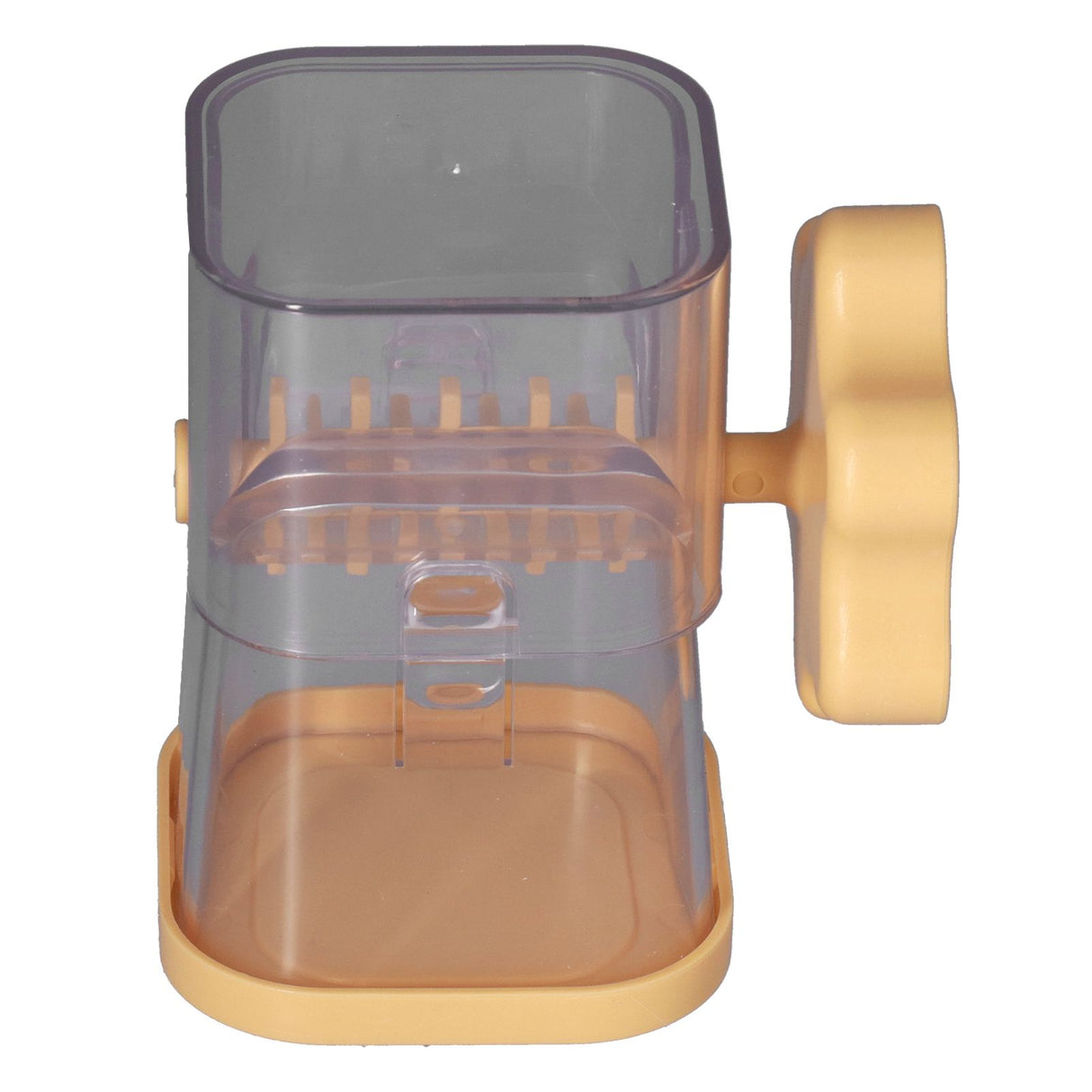 Manual Nut Chopper Effortless Easy to Clean Hand Crank Nut Grinder for Almonds Hazelnuts PecansYellow
