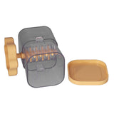 Manual Nut Chopper Effortless Easy to Clean Hand Crank Nut Grinder for Almonds Hazelnuts PecansYellow