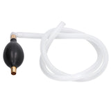Tea Tray Drain Hand Suction Ball Pump Pipe Kit Copper Head Leakproof for 1.2cm Diameter Hose - 45-Degree Angle