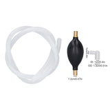 Tea Tray Drain Hand Suction Ball Pump Pipe Kit Copper Head Leakproof for 1.2cm Diameter Hose