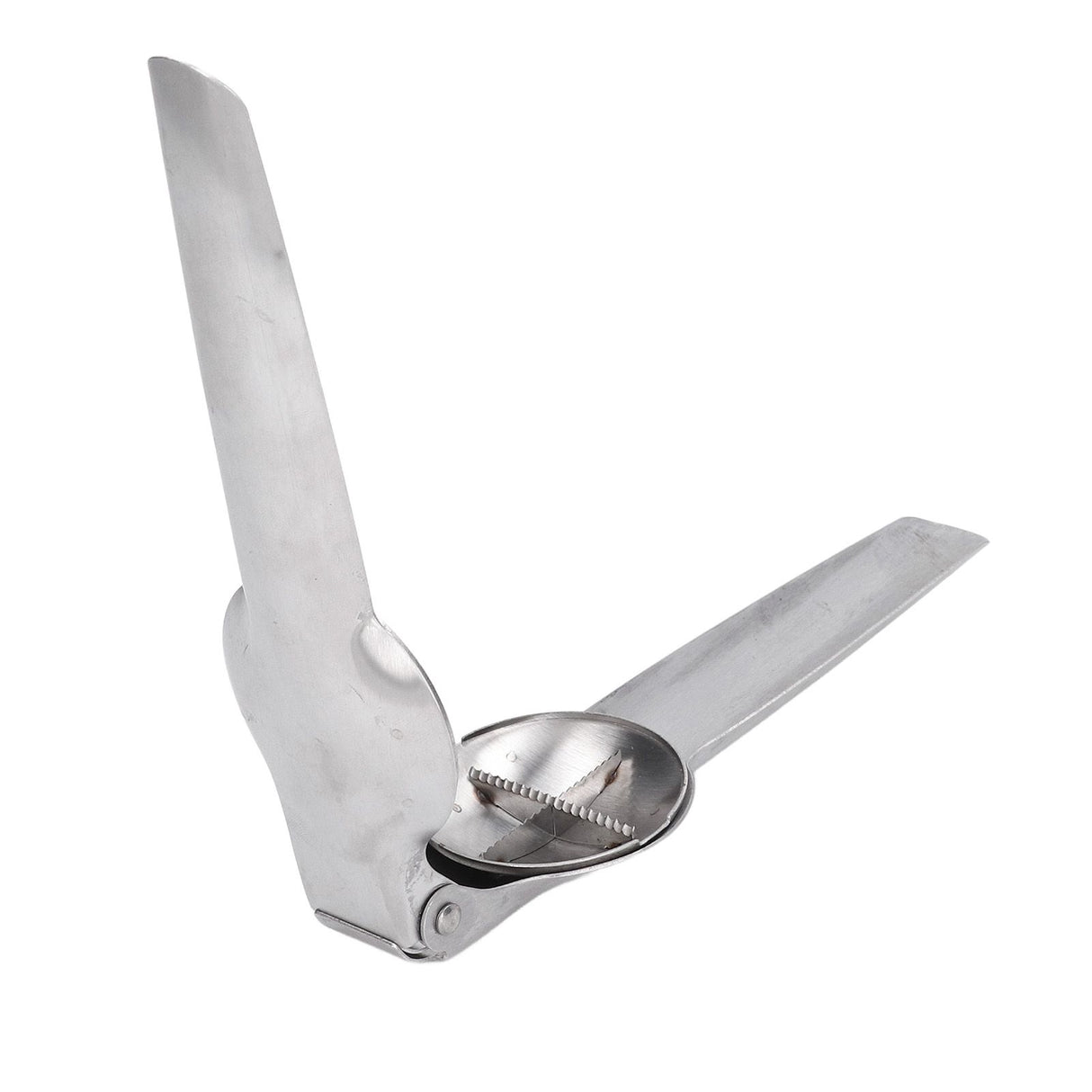 Nut Cracker Multifunction Stainless Steel High Hardness Cross Serrated Design Safe Effort Saving Lever Chestnut Cutter