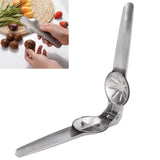 Nut Cracker Multifunction Stainless Steel High Hardness Cross Serrated Design Safe Effort Saving Lever Chestnut Cutter - Extra Image