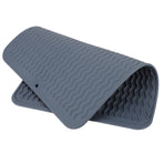 Dish Drying Mat Soft Flexible Rubber Heat Resistant Nonslip BPA Free Eco Friendly Wide Application Dish Drying PadBlue