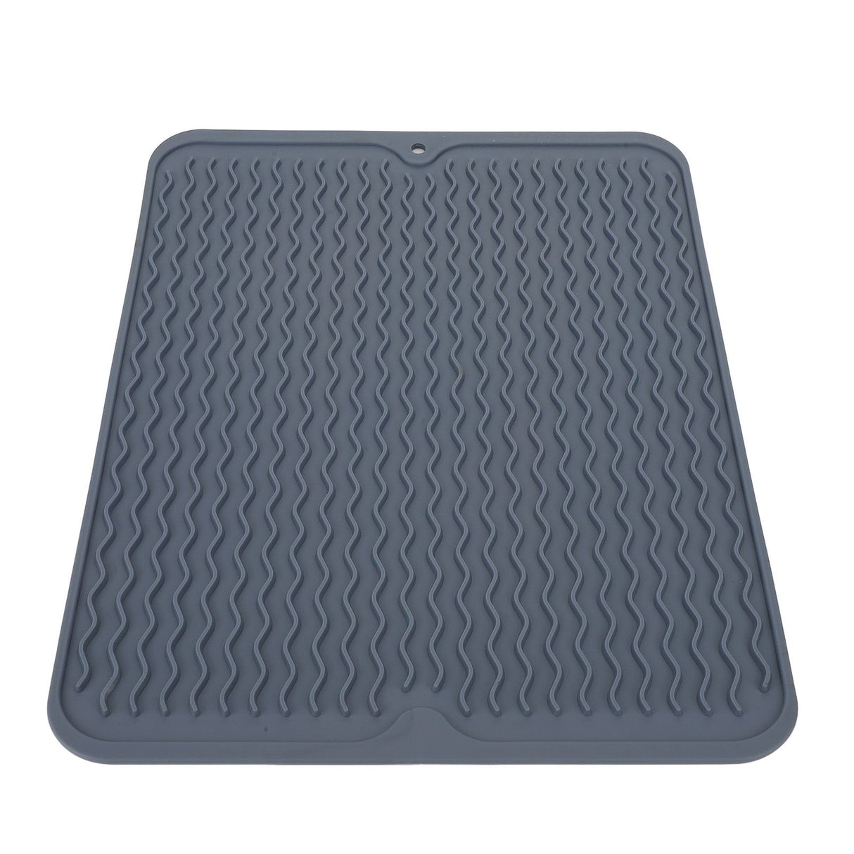 Dish Drying Mat Soft Flexible Rubber Heat Resistant Nonslip BPA Free Eco Friendly Wide Application Dish Drying PadBlue