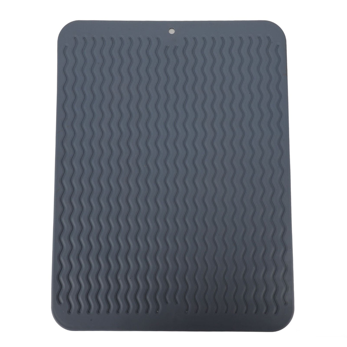 Dish Drying Mat Soft Flexible Rubber Heat Resistant Nonslip BPA Free Eco Friendly Wide Application Dish Drying PadBlue