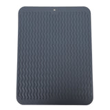 Dish Drying Mat Soft Flexible Rubber Heat Resistant Nonslip BPA Free Eco Friendly Wide Application Dish Drying PadBlue