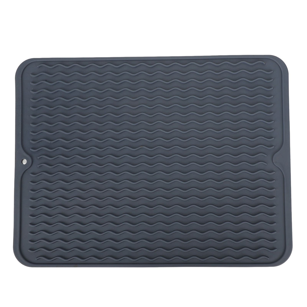 Dish Drying Mat Soft Flexible Rubber Heat Resistant Nonslip BPA Free Eco Friendly Wide Application Dish Drying PadBlue
