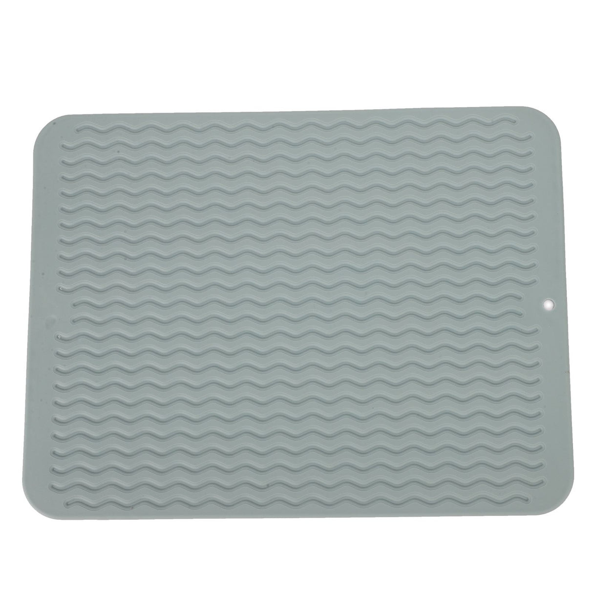 Dish Drying Mat Soft Flexible Rubber Heat Resistant Nonslip BPA Free Eco Friendly Wide Application Dish Drying PadGreen
