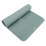 Dish Drying Mat Soft Flexible Rubber Heat Resistant Nonslip BPA Free Eco Friendly Wide Application Dish Drying PadGreen