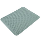 Dish Drying Mat Soft Flexible Rubber Heat Resistant Nonslip BPA Free Eco Friendly Wide Application Dish Drying PadGreen - Extra Image
