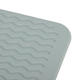 Dish Drying Mat Soft Flexible Rubber Heat Resistant Nonslip BPA Free Eco Friendly Wide Application Dish Drying PadGreen