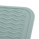 Dish Drying Mat Soft Flexible Rubber Heat Resistant Nonslip BPA Free Eco Friendly Wide Application Dish Drying PadGreen - Extra Image