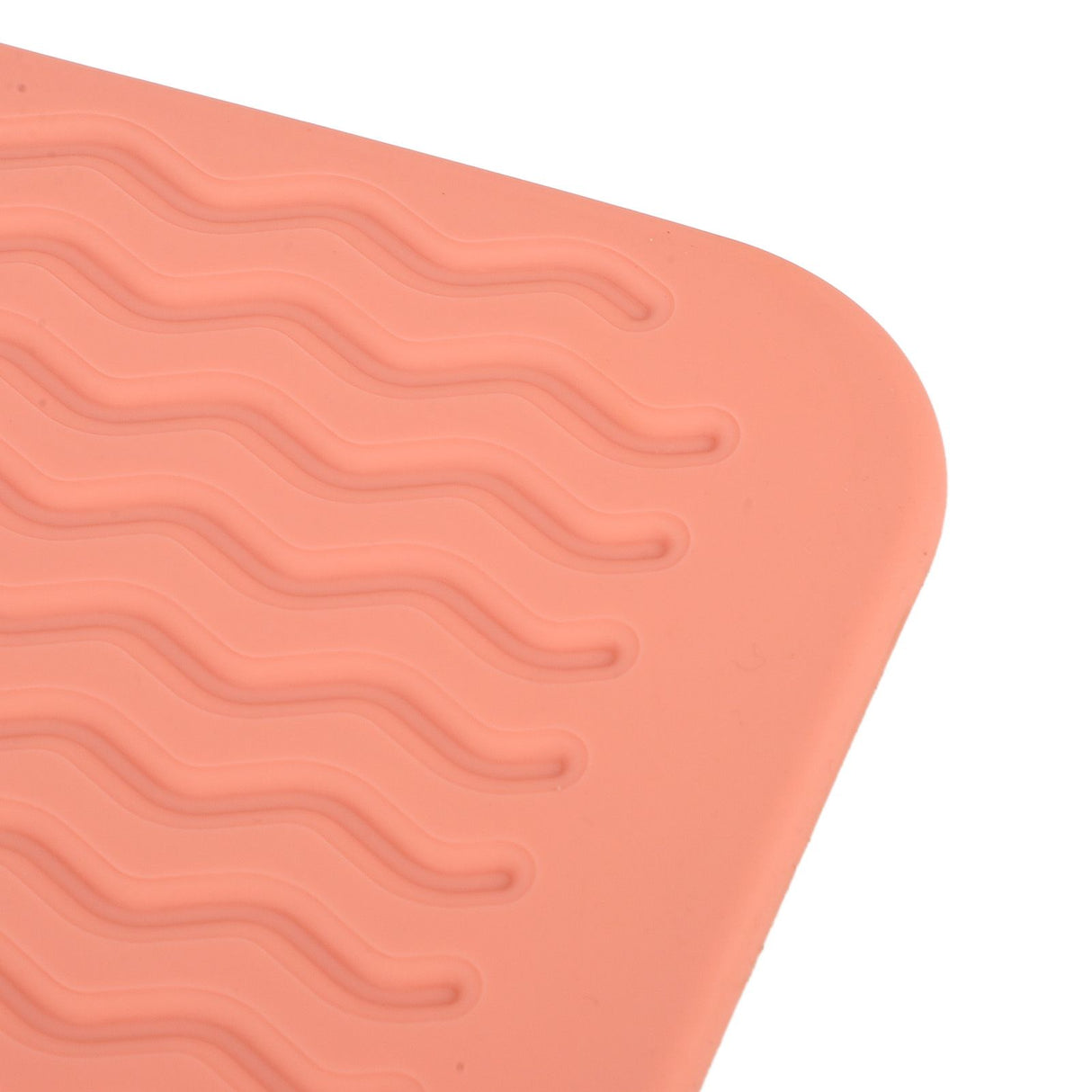 Dish Drying Mat Soft Flexible Rubber Heat Resistant Nonslip BPA Free Eco Friendly Wide Application Dish Drying PadPink