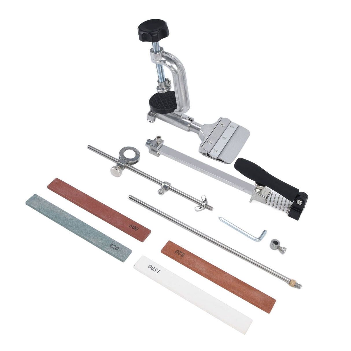 Knife Sharpener Kit Stainless Steel Knife Grinding Machine Sharpening Stone System for Household