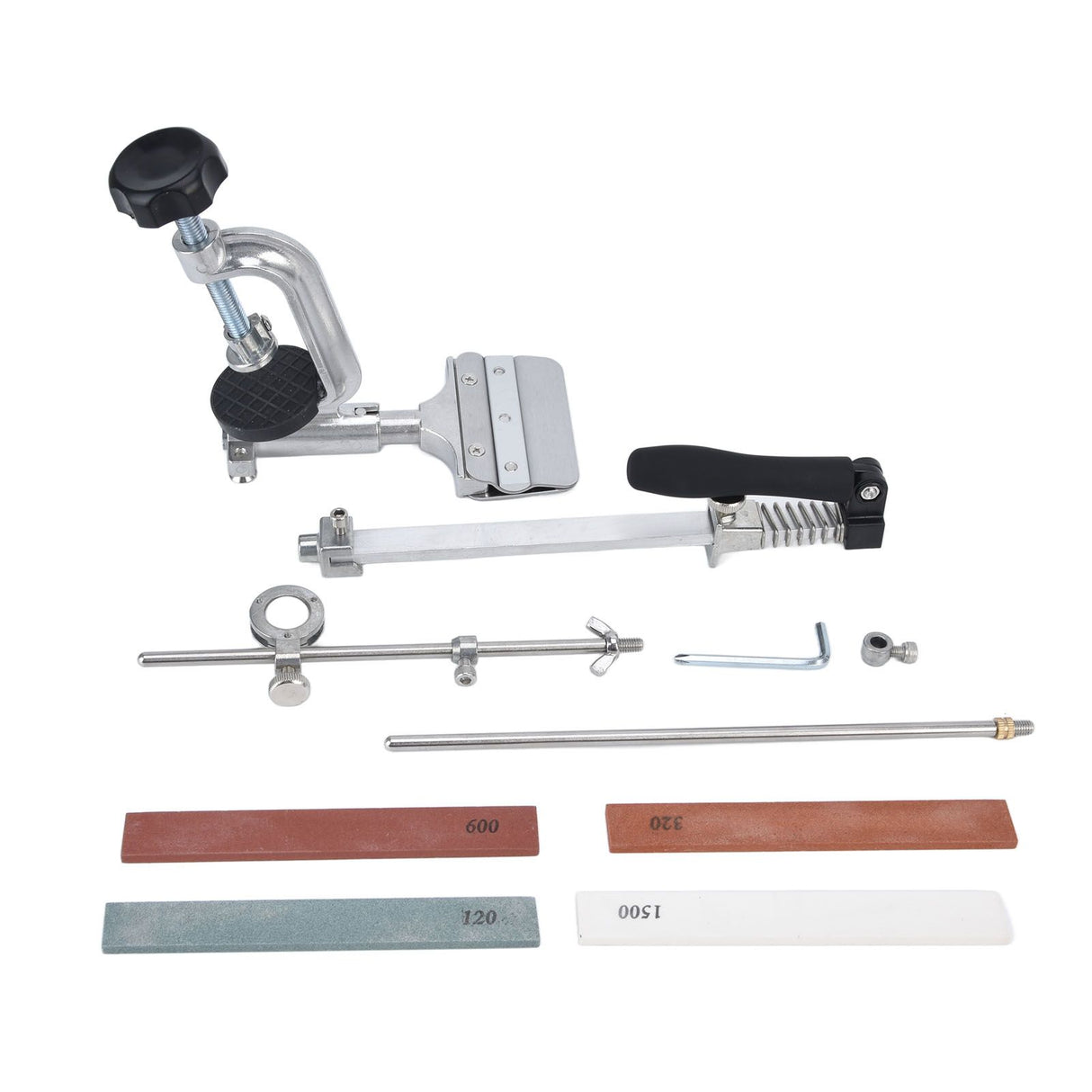 Knife Sharpener Kit Stainless Steel Knife Grinding Machine Sharpening Stone System for Household
