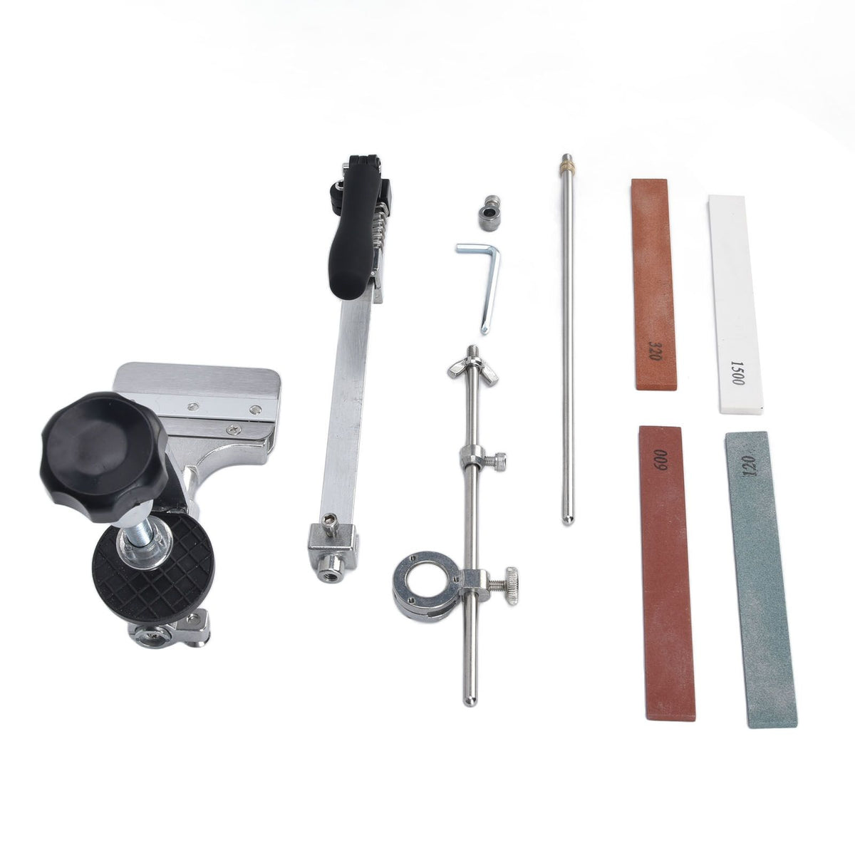 Knife Sharpener Kit Stainless Steel Knife Grinding Machine Sharpening Stone System for Household