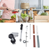 Knife Sharpener Kit Stainless Steel Knife Grinding Machine Sharpening Stone System for Household