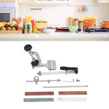 Knife Sharpener Kit Stainless Steel Knife Grinding Machine Sharpening Stone System for Household - Extra Image