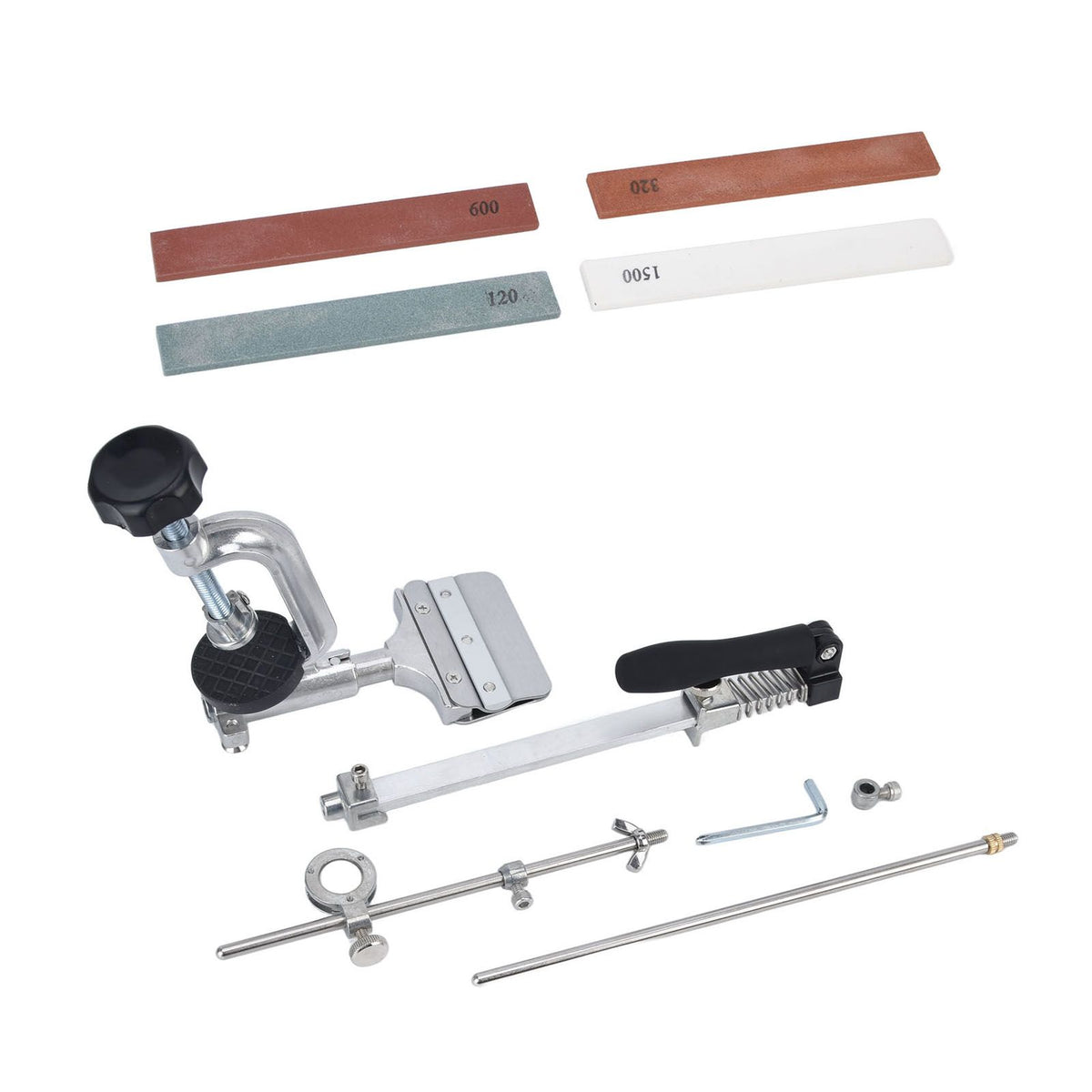 Knife Sharpener Kit Stainless Steel Knife Grinding Machine Sharpening Stone System for Household