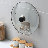 Kitchen Wall Pot Lid Holder Hole Free Rustproof Cutting Boards Quick Drying Rack for Kitchen