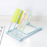 Washcloth Holder Foldable Hand Towel Holder Vertical Dish Cloth Storage Rack for KitchenBlue