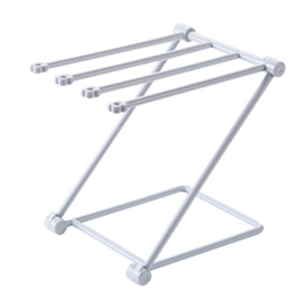 Washcloth Holder Foldable Hand Towel Holder Vertical Dish Cloth Storage Rack for KitchenGray