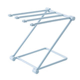 Washcloth Holder Foldable Hand Towel Holder Vertical Dish Cloth Storage Rack for KitchenGray