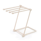 Washcloth Holder Foldable Hand Towel Holder Vertical Dish Cloth Storage Rack for KitchenGray