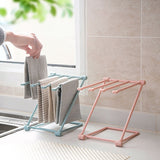 Washcloth Holder Foldable Hand Towel Holder Vertical Dish Cloth Storage Rack for KitchenGray