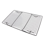 Cooling Rack Iron Bread Cookie Cake Cooling Net Oven Accessories for Dessert Coffee Shop Bakery Black - Top-Down View