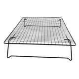 Cooling Rack Iron Bread Cookie Cake Cooling Net Oven Accessories for Dessert Coffee Shop Bakery Black