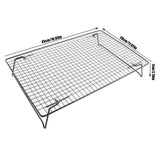 Cooling Rack Iron Bread Cookie Cake Cooling Net Oven Accessories for Dessert Coffee Shop Bakery Black - Extra Image