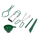 6 Pcs Canning Kit Canning Funnel Tong Bubble Popper Jar Wrench Lifter Magnetic Lid Lifter Jam Making Set