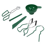 6 Pcs Canning Kit Canning Funnel Tong Bubble Popper Jar Wrench Lifter Magnetic Lid Lifter Jam Making Set - Rear View