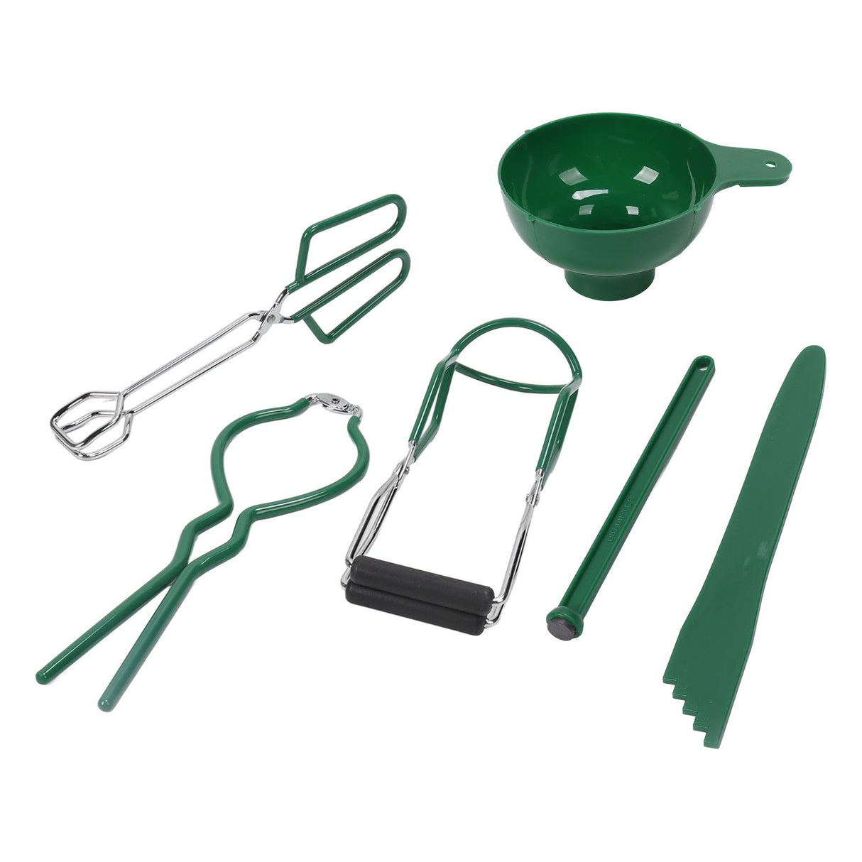 6 Pcs Canning Kit Canning Funnel Tong Bubble Popper Jar Wrench Lifter Magnetic Lid Lifter Jam Making Set