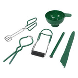 6 Pcs Canning Kit Canning Funnel Tong Bubble Popper Jar Wrench Lifter Magnetic Lid Lifter Jam Making Set