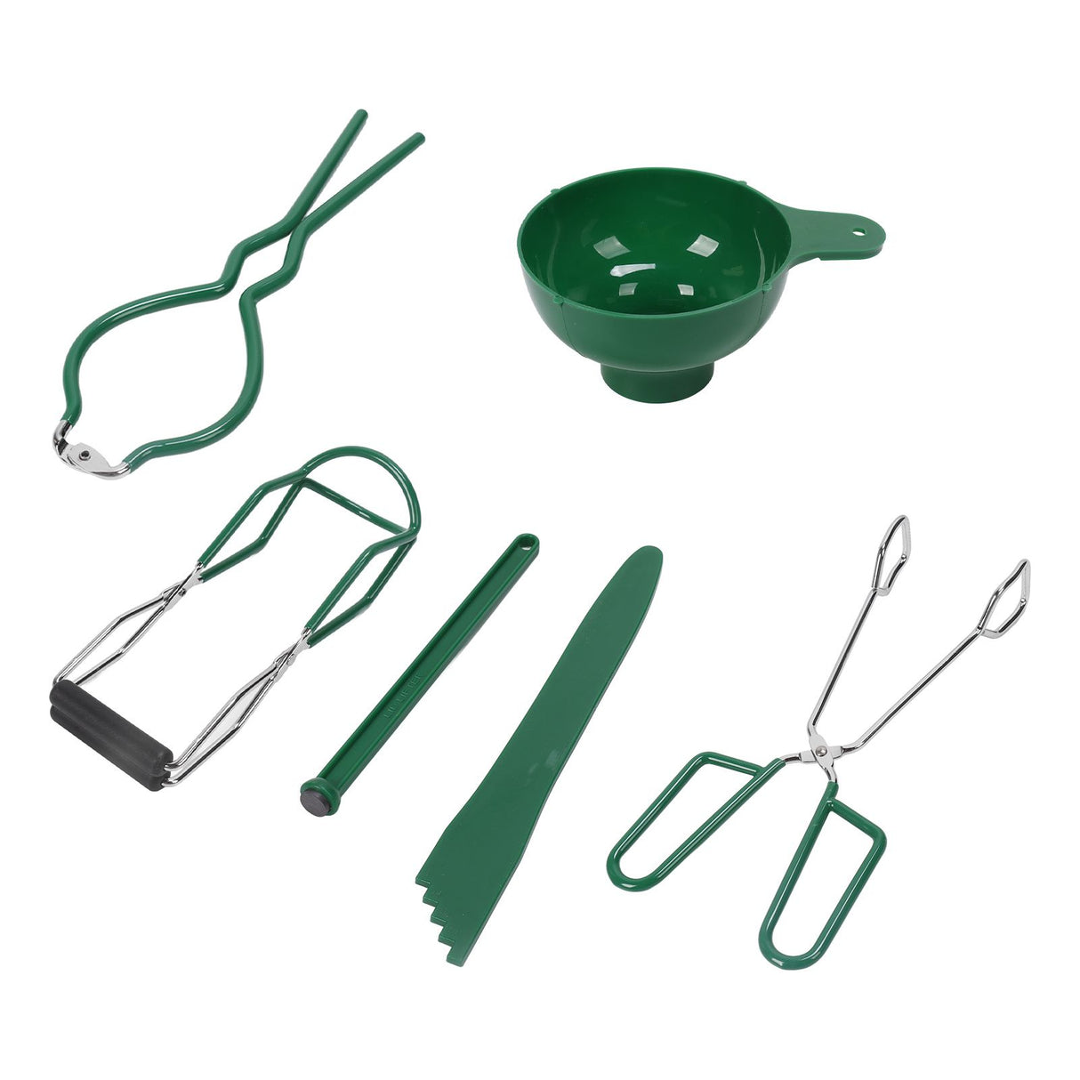 6 Pcs Canning Kit Canning Funnel Tong Bubble Popper Jar Wrench Lifter Magnetic Lid Lifter Jam Making Set