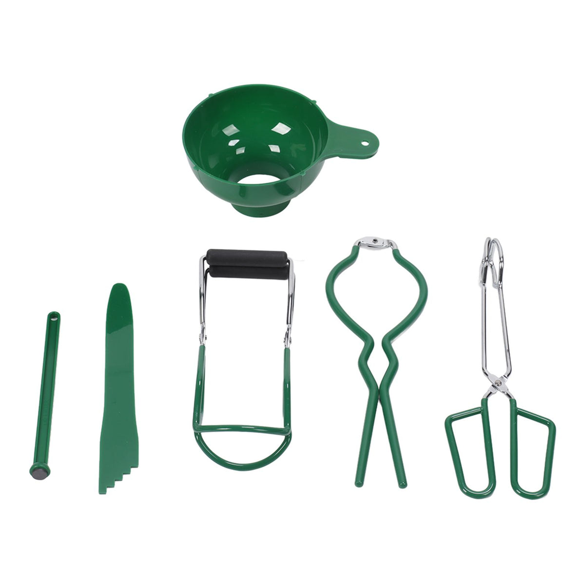 6 Pcs Canning Kit Canning Funnel Tong Bubble Popper Jar Wrench Lifter Magnetic Lid Lifter Jam Making Set