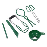 6 Pcs Canning Kit Canning Funnel Tong Bubble Popper Jar Wrench Lifter Magnetic Lid Lifter Jam Making Set - Extra Image
