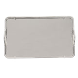 Large Rectangle Tray Stainless Steel Home Living Room Commercial Dishes Tray for Coffee Water Cups Fruit - Low Angle