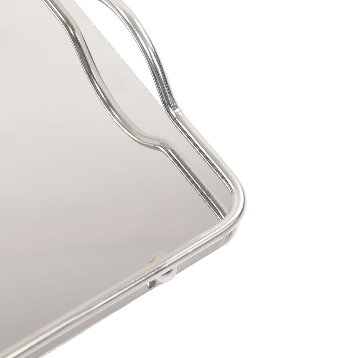 Large Rectangle Tray Stainless Steel Home Living Room Commercial Dishes Tray for Coffee Water Cups Fruit