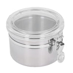 Stainless Steel Sealed Can Food Storage Container Airtight Canister for Dried Fruit Milk Powder Tea Small 900ml